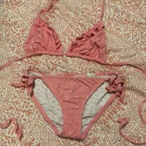 Lilly Pulitzer pink polka dot two piece